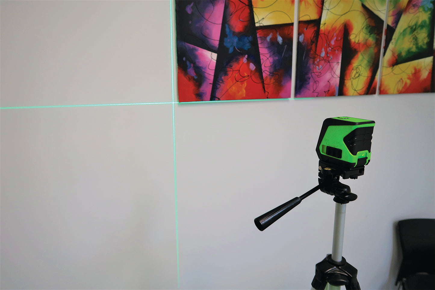 IMEX L2GS MINI GREEN BEAM CROSS LINE LASER C/W TRIPOD