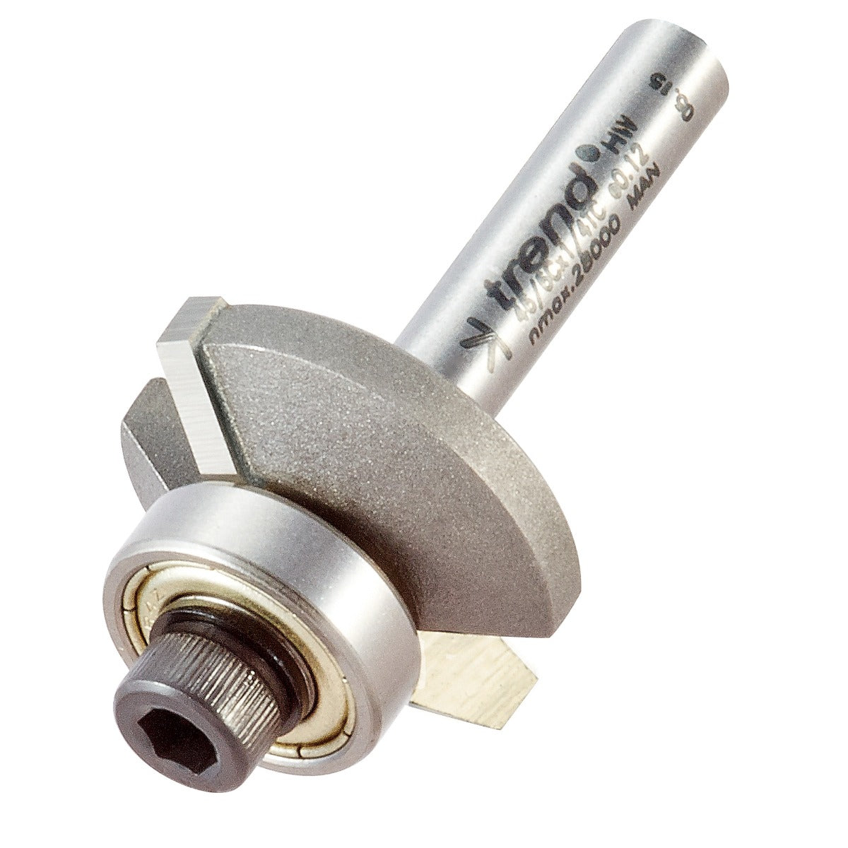 TREND 46/6C TC 1/4" BEARING GUIDED BEVEL TRIMMER 30 DEGREE