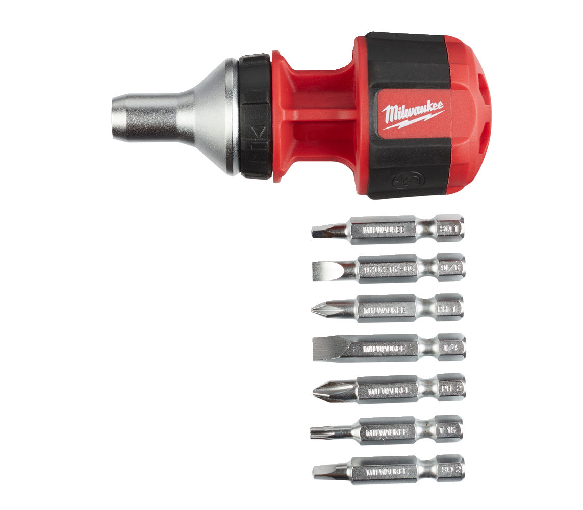 MILWAUKEE 8 IN 1 COMP MULTI BIT SCREWDRIVER