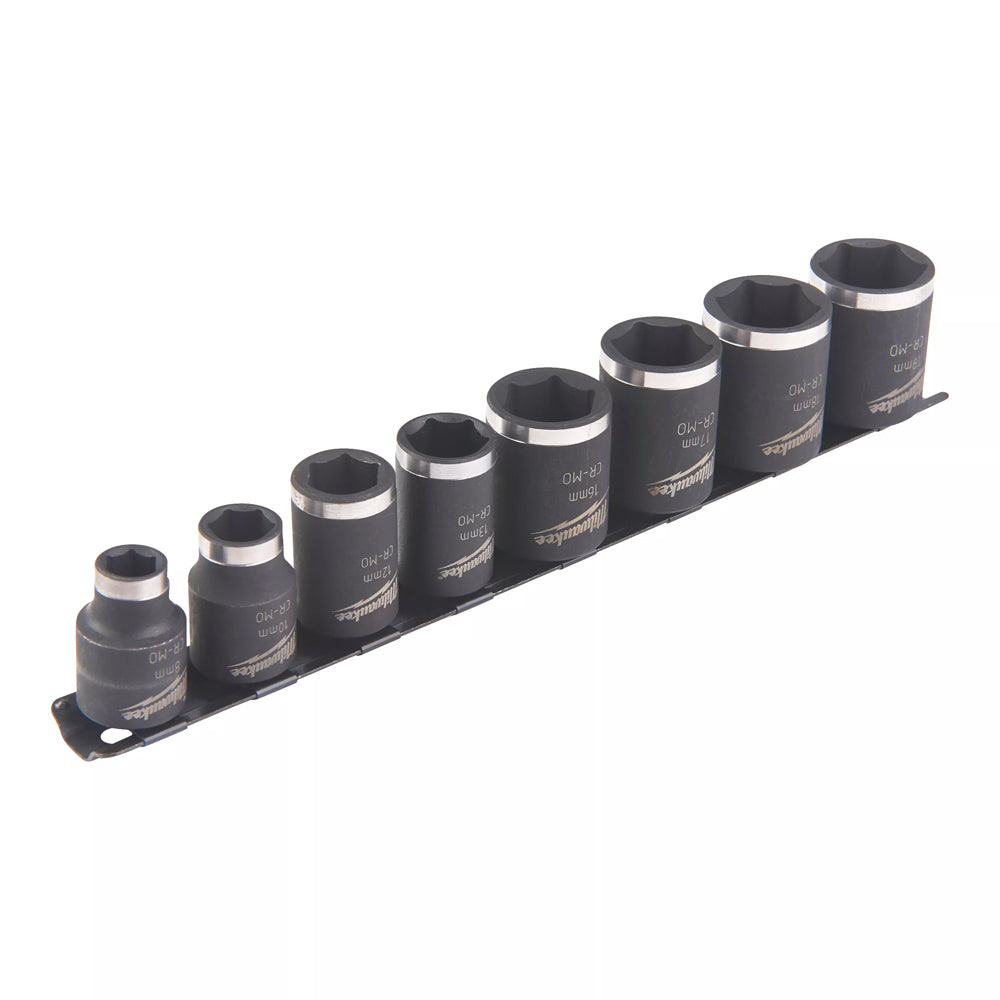 3/8" SQUARE SHORT SOCKET SET 8PCS SHOCKWAVE