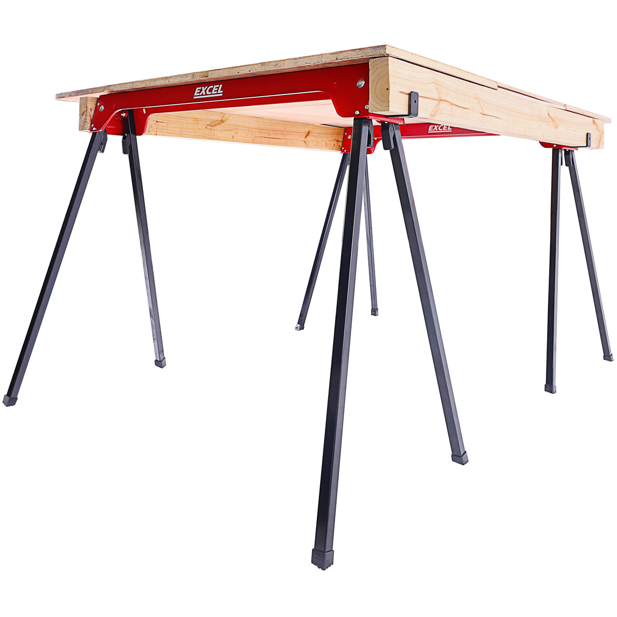 EXCEL 5157 HEAVY DUTY STEEL SAWHORSE TWIN PACK 500KG CAP