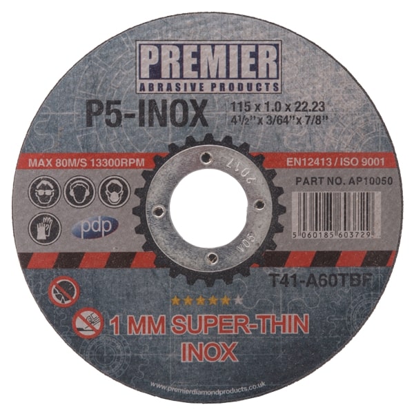 115MM EXTRA THIN DISC (LOOSE) METAL 1MM AP10050