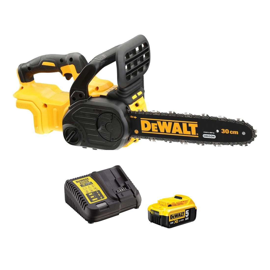 DEWALT DCM565P1 18V XR B/LESS CHAINSAW 1 X 5.0AH