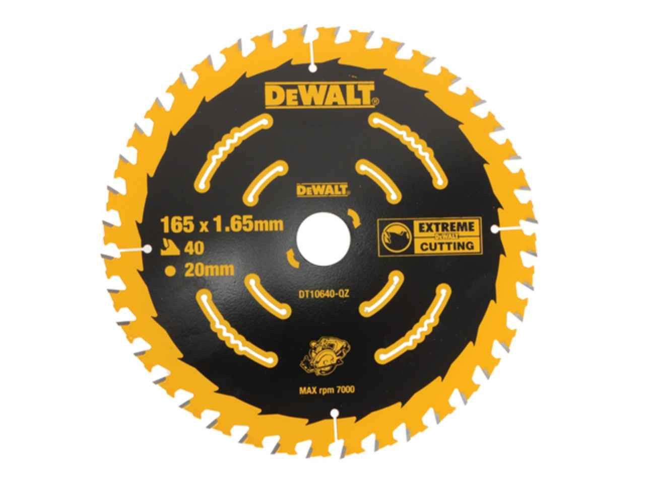 CORDLESS EXTREME 165x20x40T CIRCULAR SAW BLADE DT10640