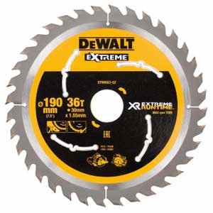 FLEXVOLT 190 x 30mm 36T CIRCULAR SAW BLADE