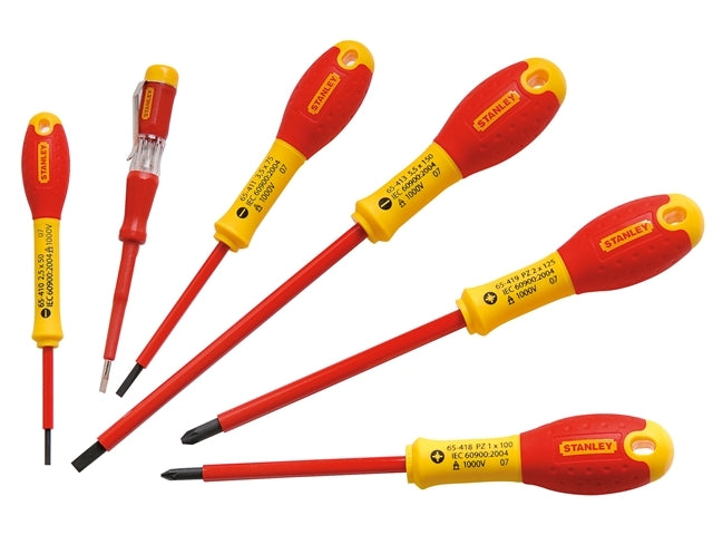 STANLEY FATMAX 6 PCE VDE 0 65 443 SCREWDRIVER SET