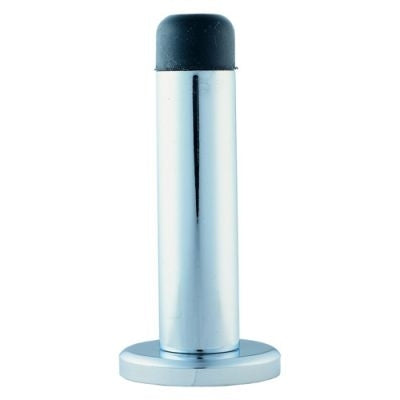 AA21CP CYLINDER DOOR STOP WITH ROSE CHROME 64mm