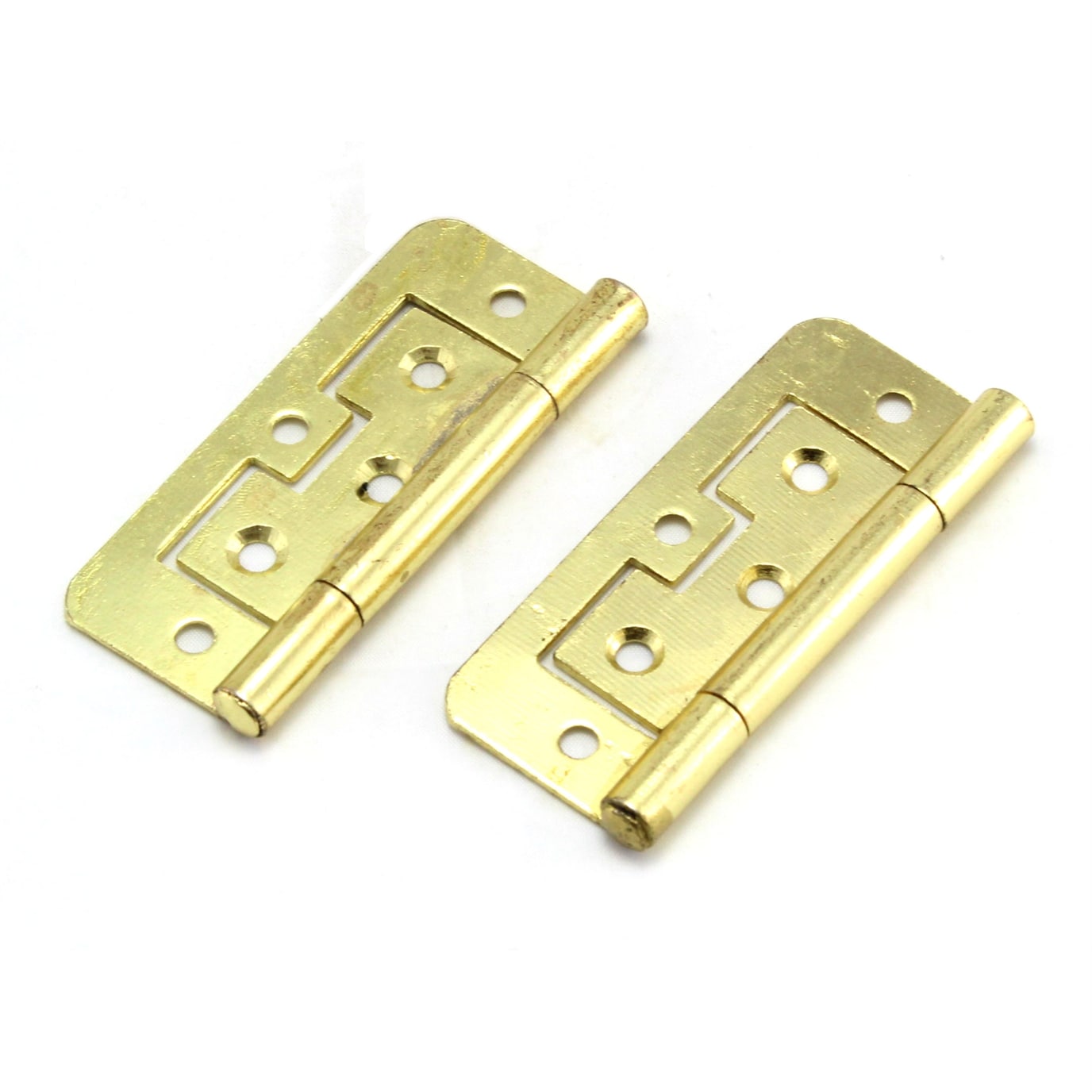 105 FLUSH HINGE BZP 75MM *** PAIR *** (NICO 1975)