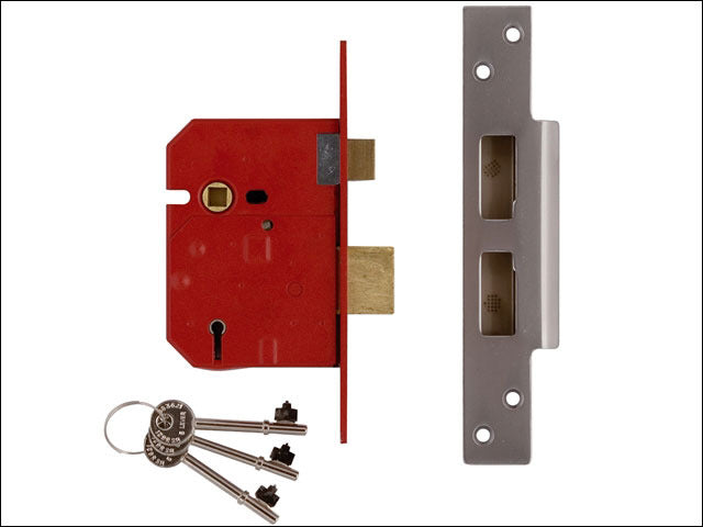 UNION J2234E 2.1/2" SASHLOCK 5L B.S BRASS