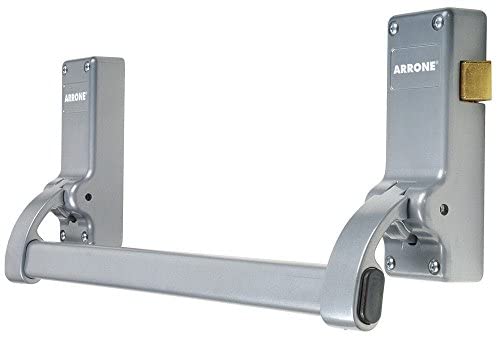 AR882-SE REVERSIBLE PANIC LATCH SILVER SINGLE BAR