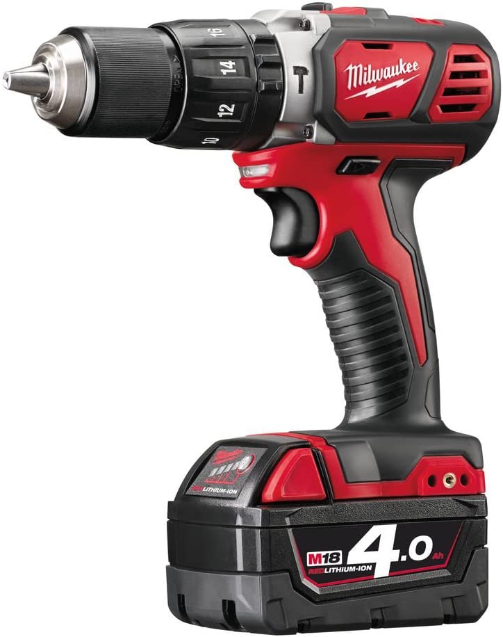 MILWAUKEE M18 18V COMBI DRILL 2 X 4.0AH M18BPD-402C