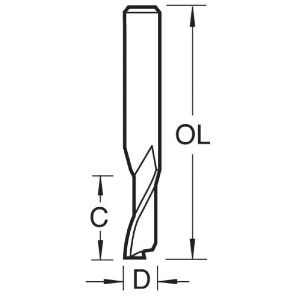 TREND 50/08 HSS 8MM SHANK CUTTER