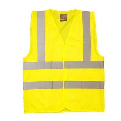HIGH VISIBILITY WAISTCOAT XXL XXLARGE VEST CLASS 2 HVXXL