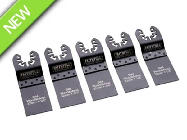 5 Piece Multi-Tool Blade Set Faithfull