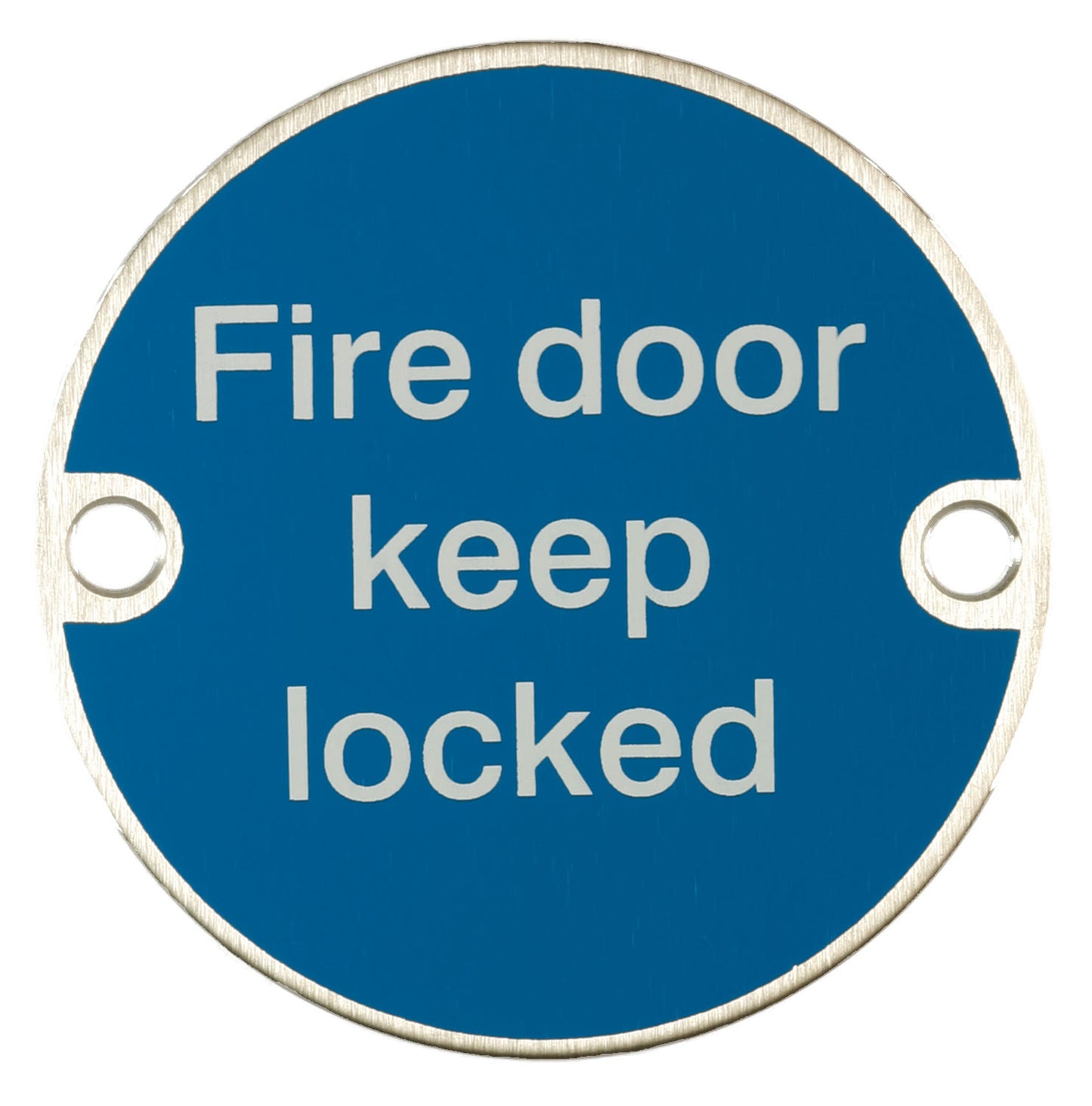 X2021S 76MM FIRE DOOR KEEP LOCKED SIGN SSS