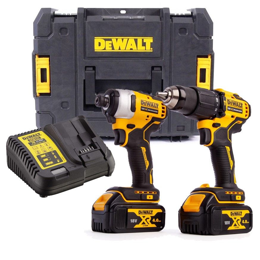 DEWALT DCK2062M2T 18V XR TWIN KIT COMBI & IMPACT 2 X 4.0AH