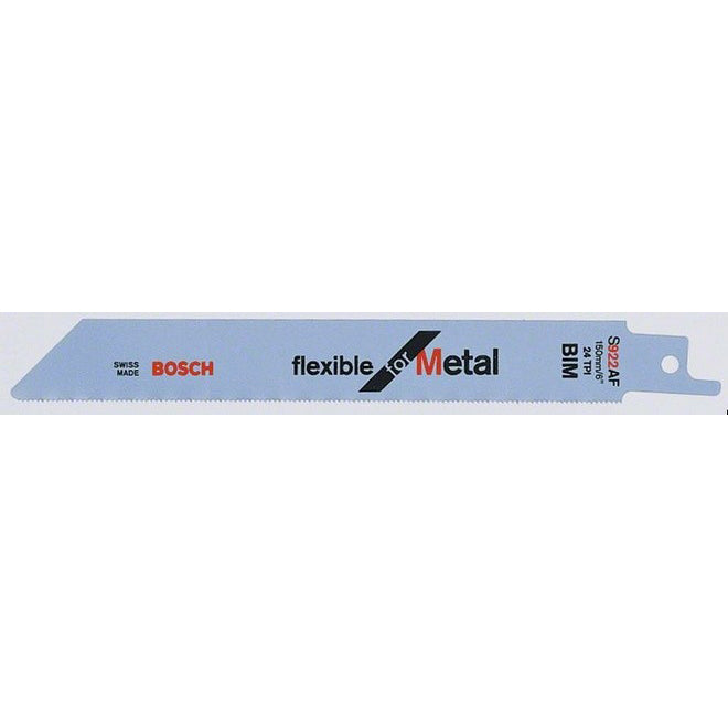 BOSCH S922AF 6" RECIP SAW BLADE FLEXIBLE FOR METAL 5PK