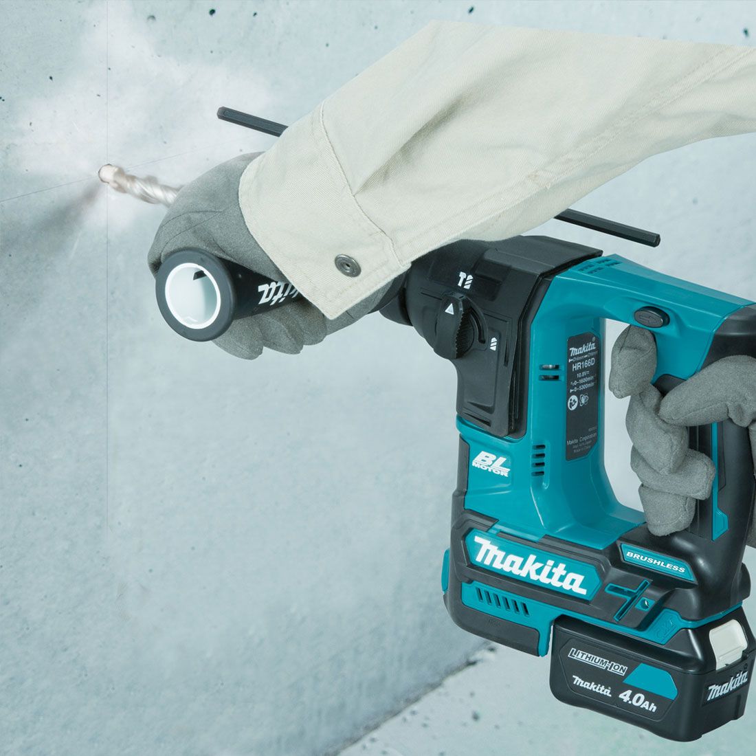 MAKITA HR166DSMJ 12V CXT SDS+ HAMMER DRILL 2 X 4.0AH