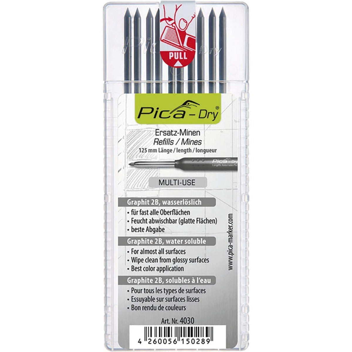 PICA DRY GRAPHITE REFILL 10PK LONGLIFE GRAPHITE LEAD