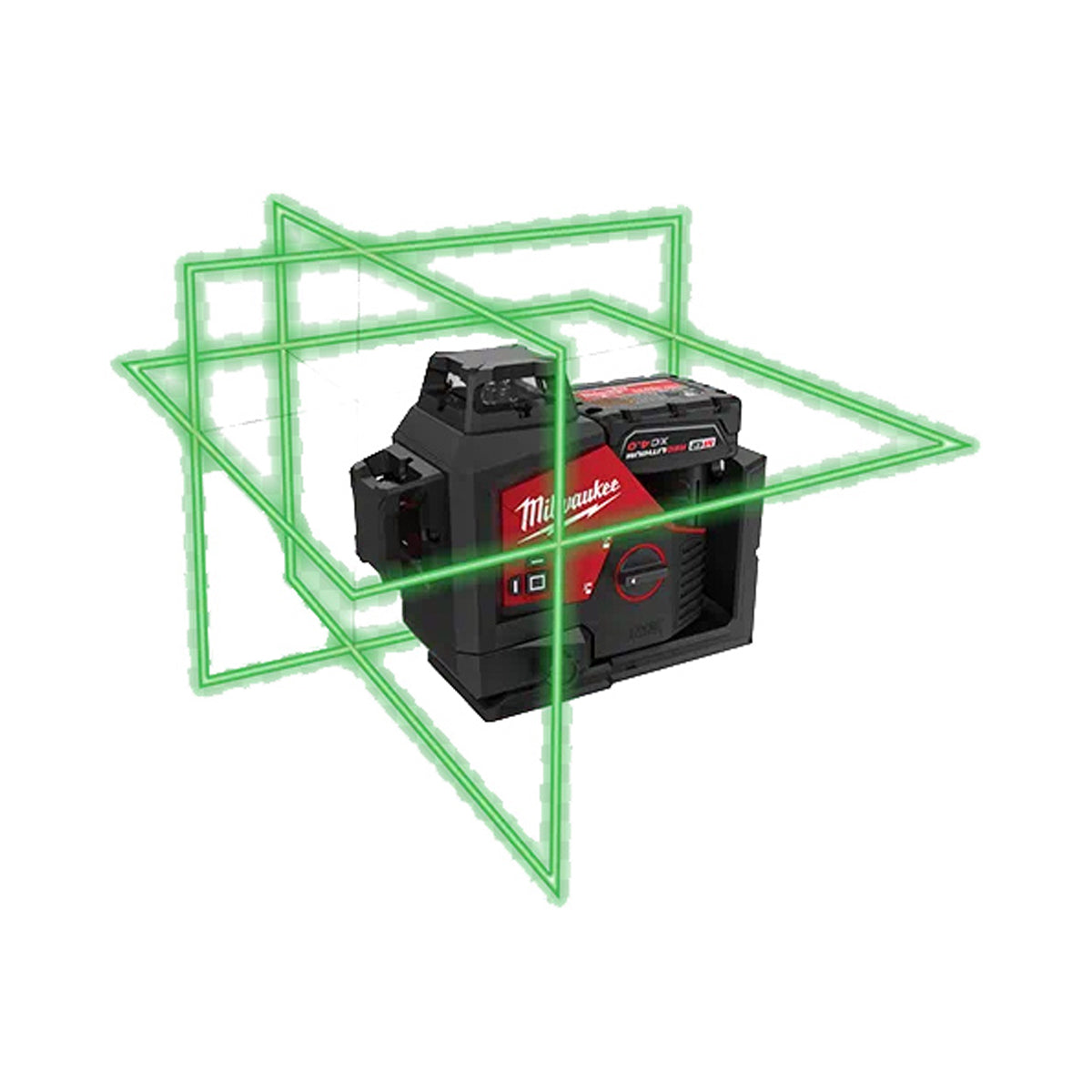 MILWAUKEE M123PL401 M12 GREEN CROSSLINE LASER + PLUMB 1X4AH