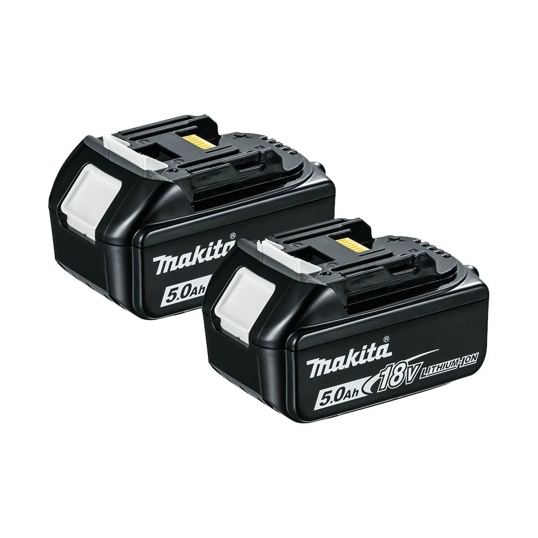 MAKITA 18V 5.0AH BATTERY X 2 BL1850B WITH LED INDICATOR