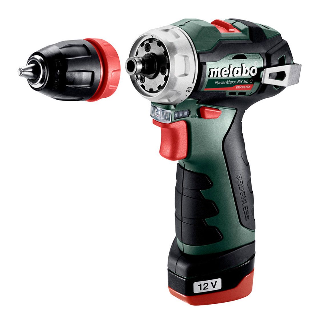 METABO MPTPMBS12QC 12V DRILL DRIVER 2 X 2.0AH QUICK CHANGE