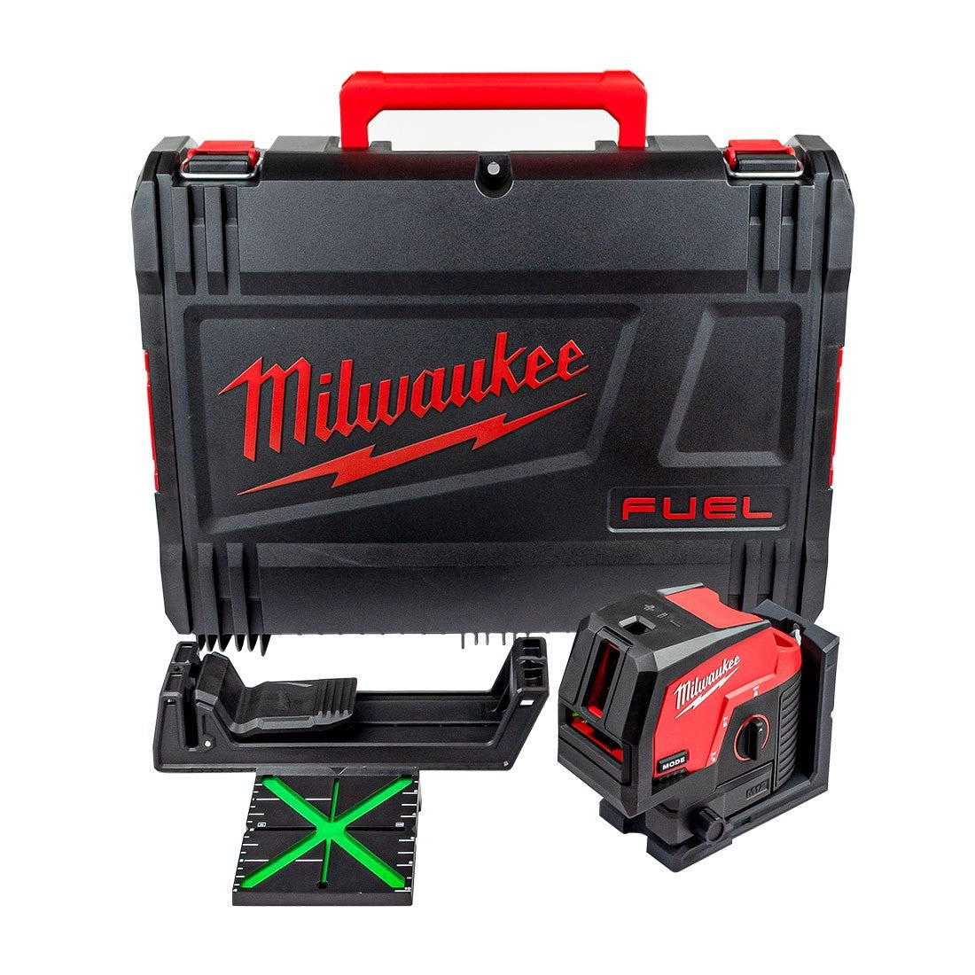 MILWAUKEE M12CLLP M12 GREEN CROSS LINE LASER BODY IN CASE