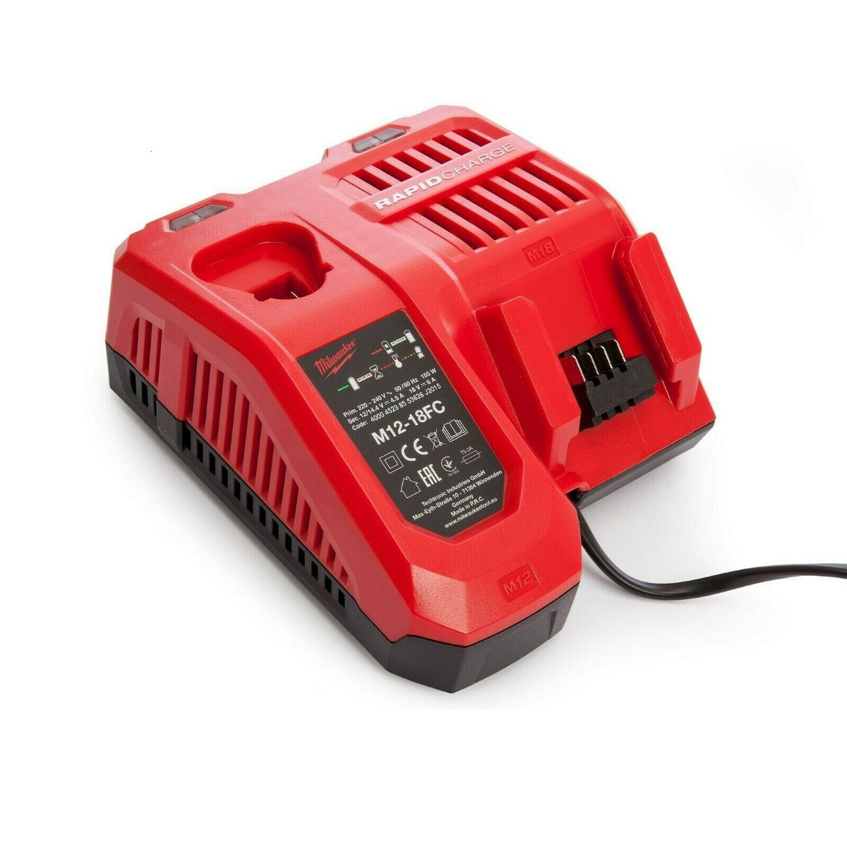 MILWAUKEE FAST CHARGER 12-18V M12-18FC