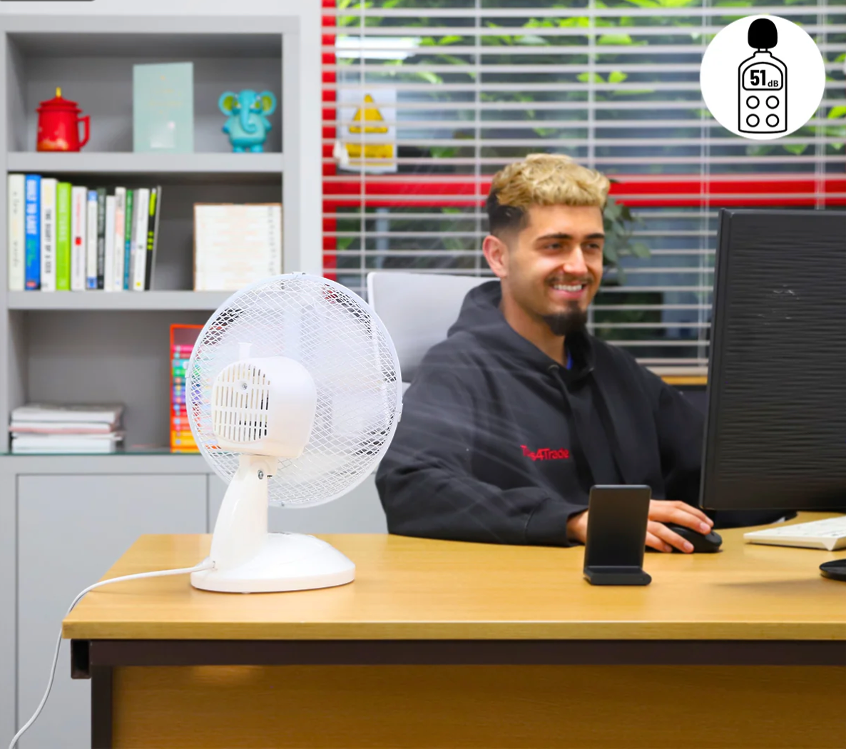 EXCEL 9" DESK FAN WITH TILT 2 SPEED 31163