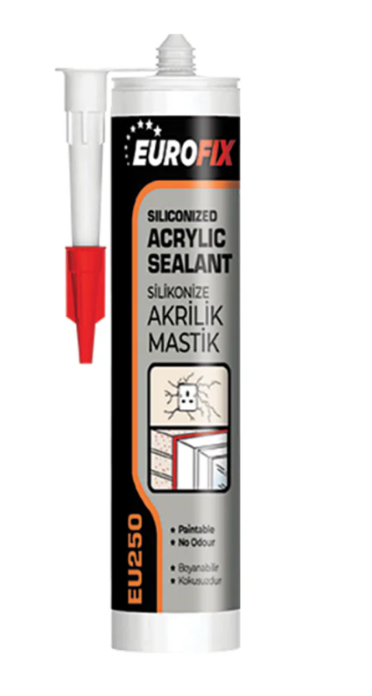 EUROFIX SILICONISED ACRYLIC WHITE 310ML