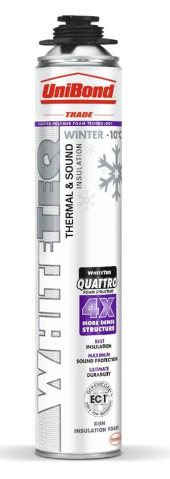 UNIBOND TRADE WHITETEQ GUN GRADE FOAM 750ML
