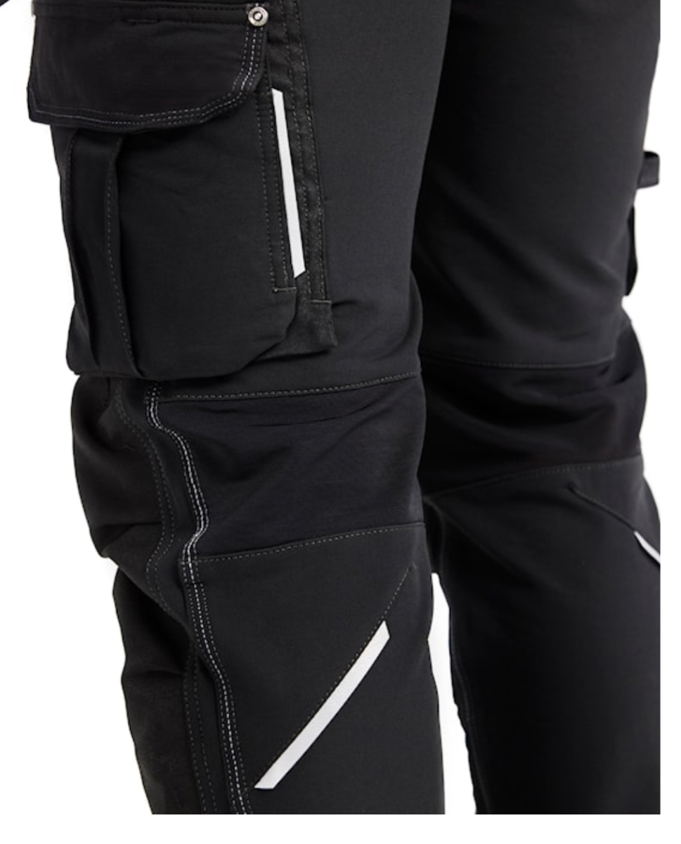BLAKLADER CRAFTSMAN 32R BLACK X1900 TROUSER 4WAY STRETCH C46