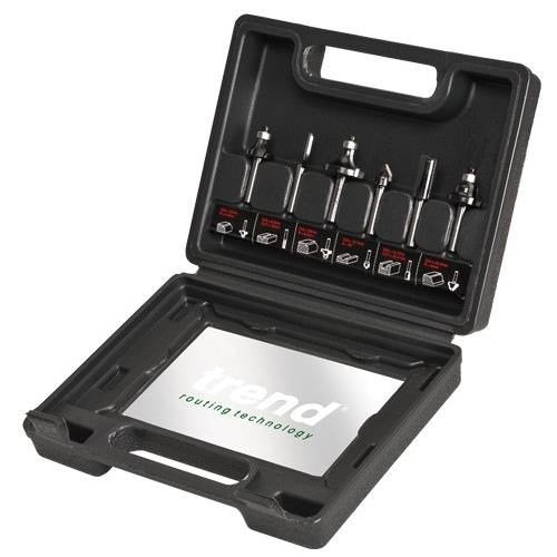 TREND SET/SS11 6 PIECE 1/4" ROUTER CUTTER SET