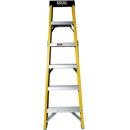 EXCEL 1656 6 TREAD FIBREGLASS LADDER EN131 1.56M HIGH