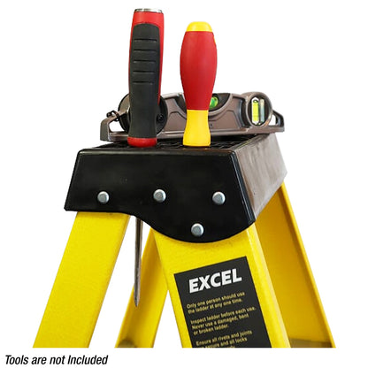 EXCEL 1656 6 TREAD FIBREGLASS LADDER EN131 1.56M HIGH