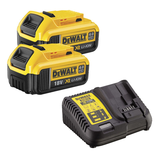 DEWALT 18V XR POWER PACK 2 X DCB182 + DCB115 CHARGER