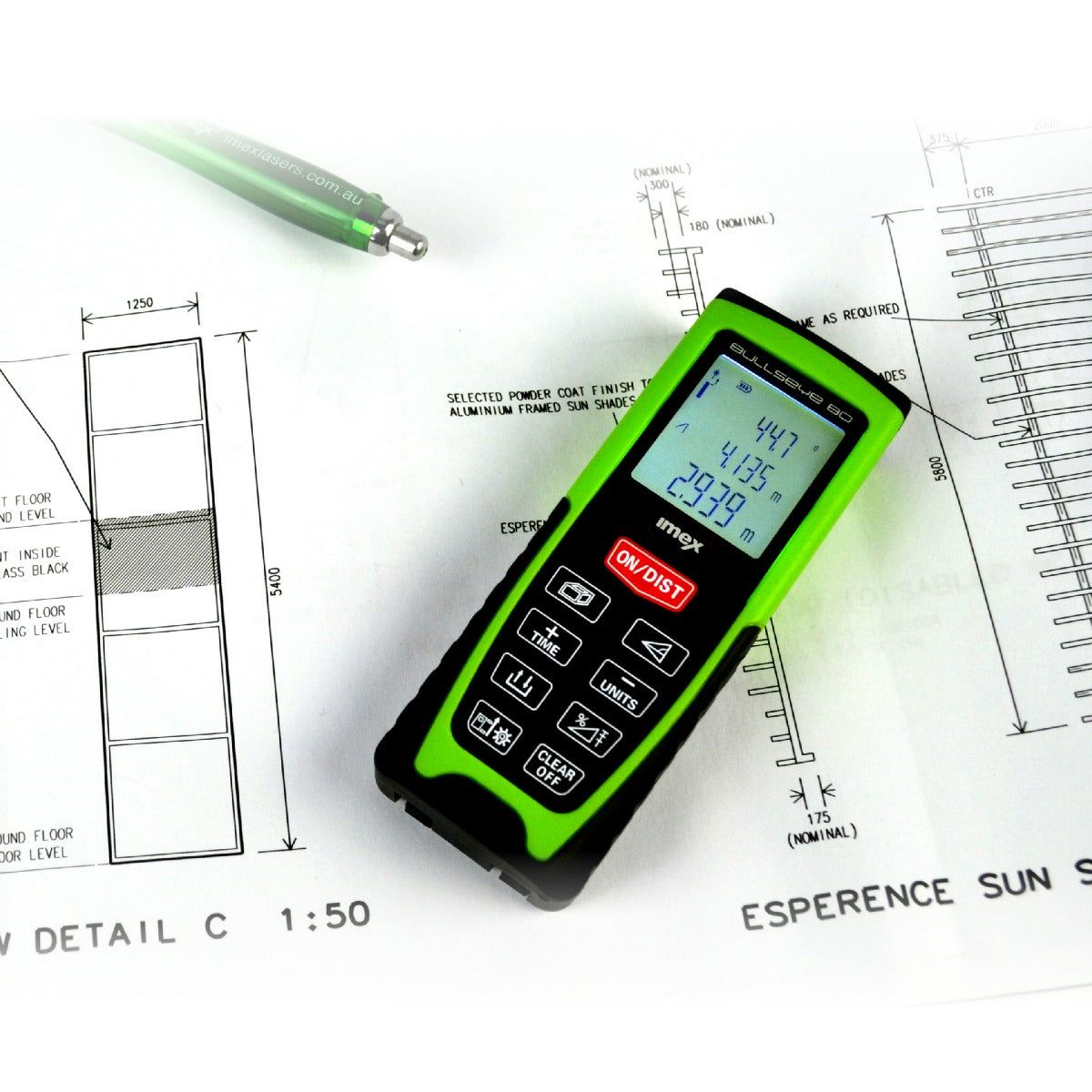 IMEX IOBE80 80M BULLSEYE LASER DISTANCE METER
