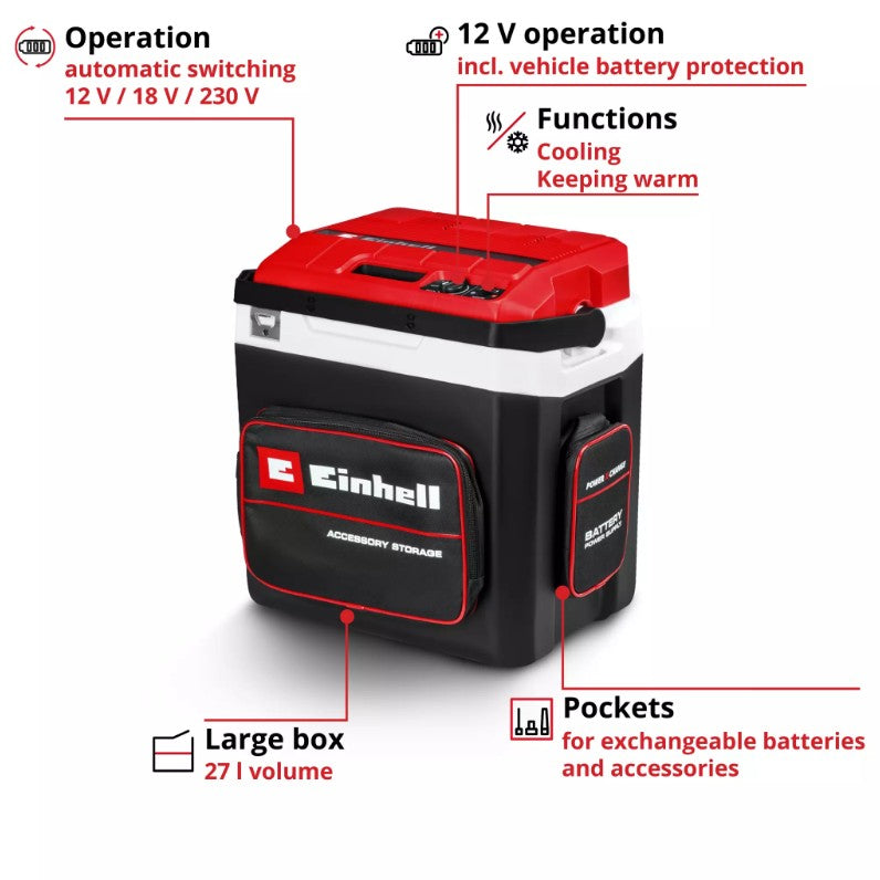 EINHELL PXC 18V 26L COOL BOX BODY TE-COL 18/27 LI