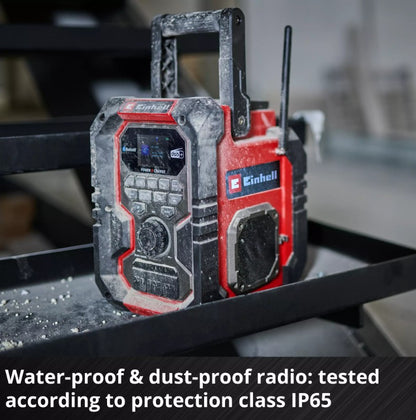 EINHELL PXC 18V DAB SITE RADIO TE-CR 18 LI DAB+/FM/BT