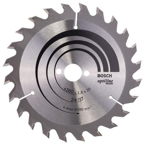 BOSCH 160MM X 24T SAWBLADE 20/16MM BORE 2608 641 171