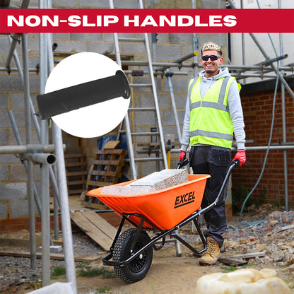 EXCEL 30372 100L WHEELBARROW HEAVY DUTY STEEL FRAME HDPE