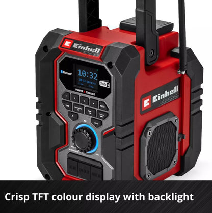 EINHELL PXC 18V DAB SITE RADIO TE-CR 18 LI DAB+/FM/BT