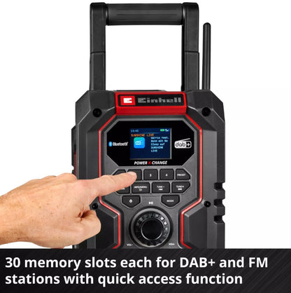 EINHELL PXC 18V DAB SITE RADIO TE-CR 18 LI DAB+/FM/BT