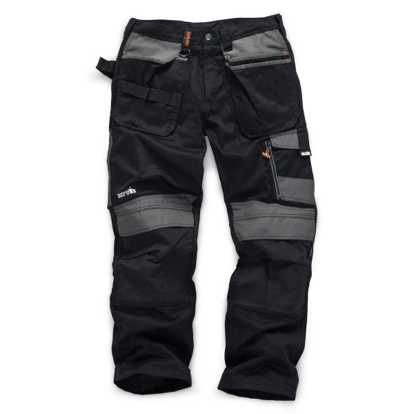 SCRUFFS 3D TRADE TROUSERS BLACK 32" X 31" LEG