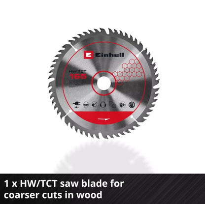 EINHELL PXC 18V PLUNGE SAW BODY 165MM TP-PS 18/165 LI BL