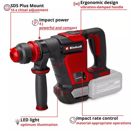 EINHELL PXC 18V SDS+ HAMMER DRILL BODY TP-DH 18/4 LI BL