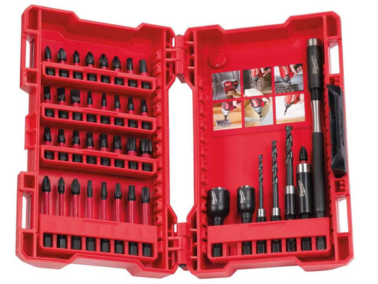 MILWAUKEE 40 PIECE SHOCKWAVE DRILL AND DRIVE SET