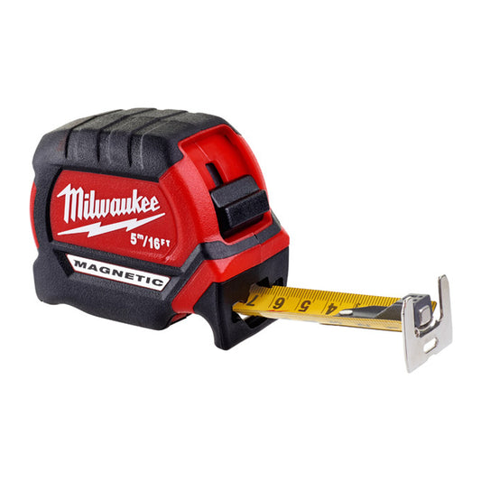 MILWAUKEE MAG TAPE 5METRE 16FT PREMIUM - METRIC AND IMPERIAL