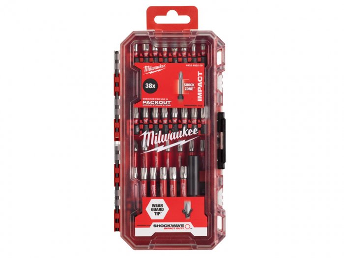 MILWAUKEE 38 PIECE SHOCKWAVE SET 4932492009