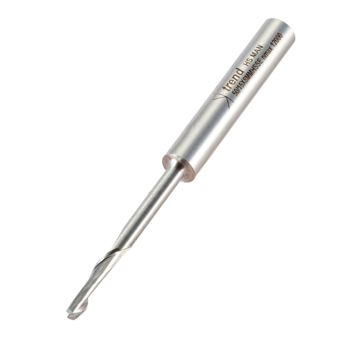TREND 50/15 HSS 8MM Helical plunge cutter 4mm Dia